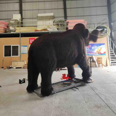 China RoHS Realistic Animated Animals Life Size Realistic Mammoth Model for sale