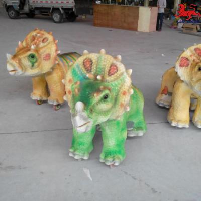 China Professionele Animatronic Dinosaur Ride wind- en waterdicht Te koop