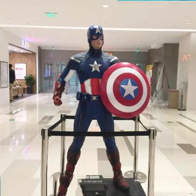 Κίνα Ρητίνη Φιγούρα Marvel Statue Υπαίθριο Γλυπτό Captain America προς πώληση