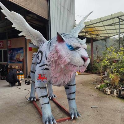 China sun resistance Realistic Animatronic Animals Chinese Mythological Creatures White Tiger zu verkaufen