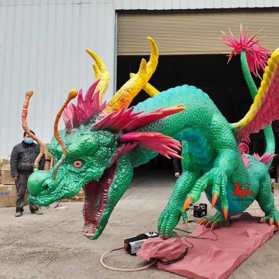 China Customization Realistic Animatronic Animals Chinese Ancient Creatures Ying Long for sale