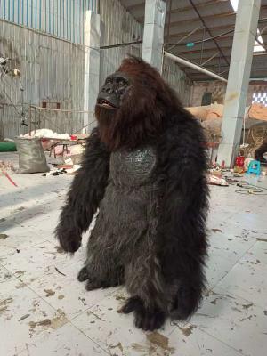 Cina Gorilla animale di Fursuit del vestito di vestito di Halloween della peluche dalla mascotte realistica adulta simile a pelliccia dei costumi in vendita