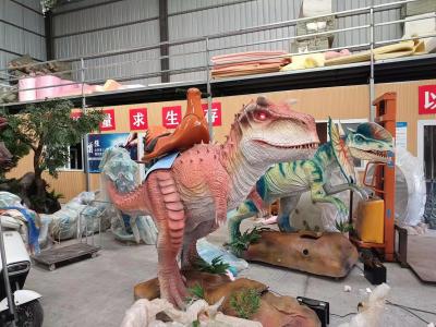 China Kundengebundene Animatronic Dinosaurier-Fahrt mit justierbarer Farbe und Größe zu verkaufen