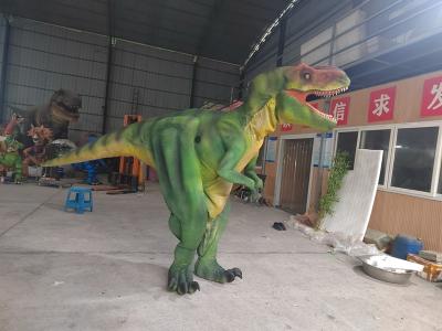 China Disfraz de dinosaurio adulto Dinosaurio caminante Requisitos de película Muestra T-Rex verde en venta