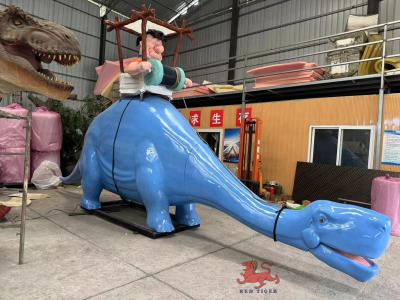 China Fibra de vidro desenho animado Dinossauro Animatrônico Ride on Dinosaur à venda