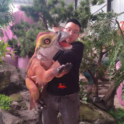 China Amusement Park Products Robotic Animatronics Baby Realistic Iguanodonte Puppet for sale