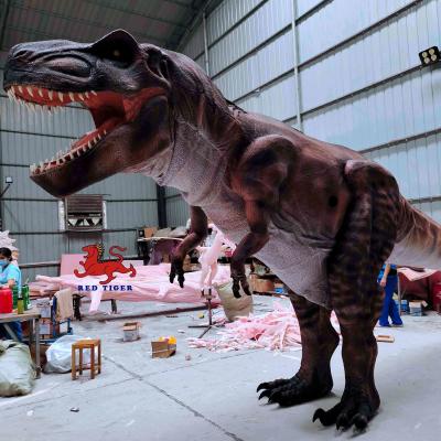 China Grote realistische T-rex volwassen kostuum trex verborgen benen dinosaurus kostuum lengte 8m Te koop