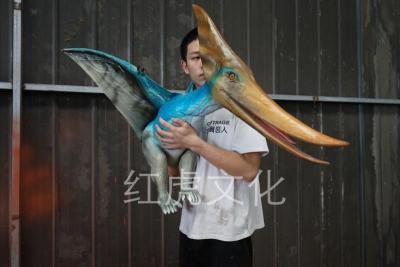 China Life Size Realistic Dinosaur Puppet , Jurassic Park Pterosaur Hand Puppet for sale