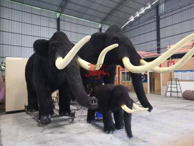 China Children Realistic Animatronic Animals Life Size Mammoth Customized for sale