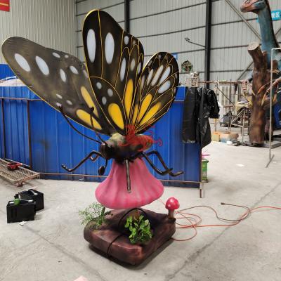 China Waterdicht pretpark Realistisch Animatronic Butterfly Insect Model Voor zakelijke activiteiten Te koop