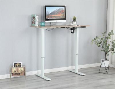 China Warehouse 48inch Wholesale High Quality Single Motor Electric Adjustable Table (Height) Office Desk for Home Office for sale