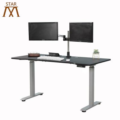 China Modern Dual Motor Electric Standing Adjustable Laptop Desk Lift Frame For Office Use for sale