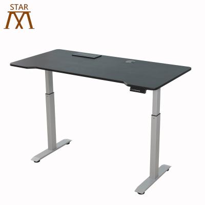 China Modern Height Electric Motor Standing Desk Adjustable Double Stand Up Desk Frame for sale