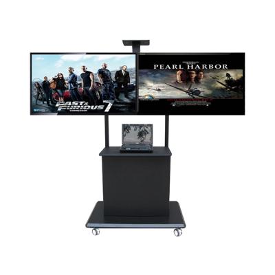 China Home Office / Living Room High Quality Custom Metal Universal Modern Plasma ICD TV Wall Stand Mobile TV Mount Trolley Carts for sale