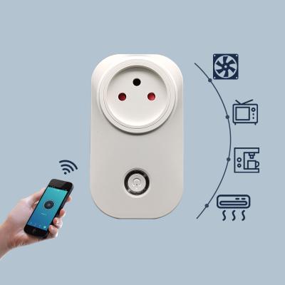 China 220v timer electrical outlet smart control wifi wifi socket residential/multi-purpose gfci outlet for sale