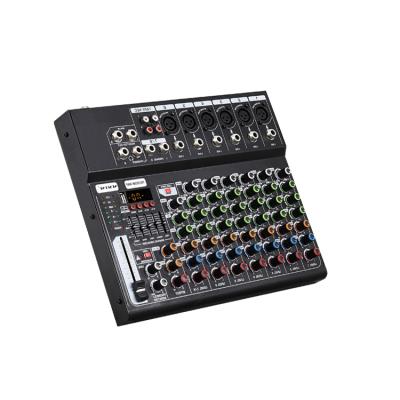 China Wholesale Metal+plastic Factory Manufacturers 8 Channel Microphone Mixer Audio Kartu Suara And Mixer for sale