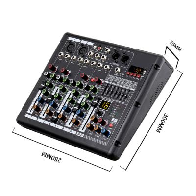 China Custom Metal+plastic Your Brand Music Tuning Audio Wholesale Equipment Mixer Professional Sing K Mixer Audio With Amplifier for sale