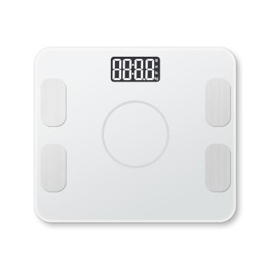 China Tempered Glass Intelligent Digital Platform Design Large Capacity Weight Scale BMI Functional Smart Scale Body Fat Water Content for sale