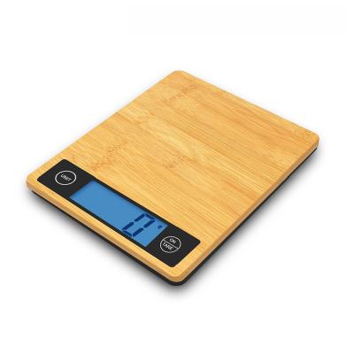 China Kitchen Scales LFGB Approval Cheap Bamboo Electronic Kitchen Scale 5kg for sale