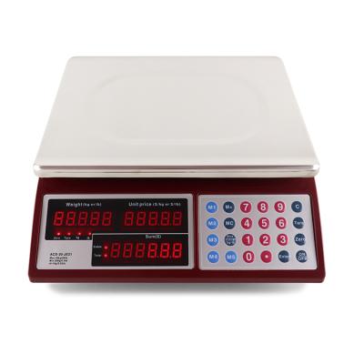 China Price Compiuting Weighing Scale Supermarket Price Calculation Scales Waterproof Stainless Steel Platform Digital Price Calculation Scale for sale