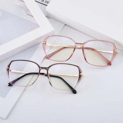 China Anti Blue Light Blocking Glass Eyewear Fashion Women Clear Blue Light Glasses TR90 87037 Anti Sight Spring Hinge Men Optical Eyeglasses for sale