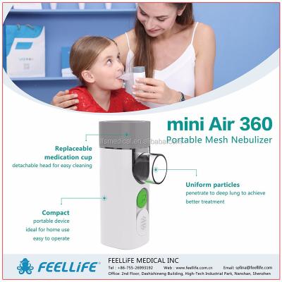 China Air 360+A Mesh Portable Mini Ultrasonic Nebulizer Mini Air 360 for sale