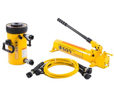 China 30T 700Bar Double Acting Hollow Plunger RCH-307 Hydraulic Jack Cylinder ENERPAC Same Model 21-30T for sale