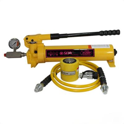 China 28.7cm2 RCS-201 Slim Single Active Pancake Hydraulic Cylinder Jack 20t for sale