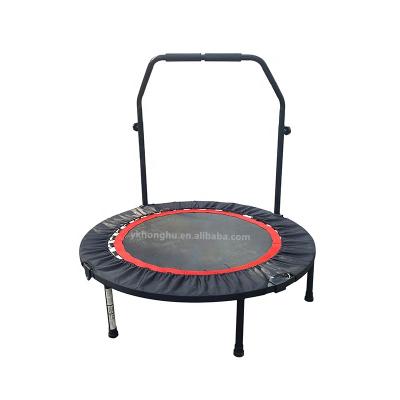 China Without Protective Net 48 Inch Good Elasticity Adult Jumping Bed Bounce Bed With Armrest Gym Stable Trampoline for sale