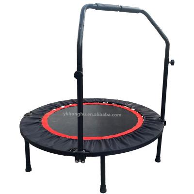 China Without Protective Net 40 Inch Safety Portable Foldable Indoor Outdoor Trampoline With Handrail For Kids Adults Workout Gym Exercise for sale