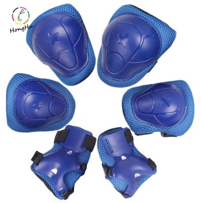 China 6 Pack Protective Gear Palm Guard Set with Knee Wrist Elbow Safety Protection Kit for Teenager Skating, Cycling, Skateboarding, Roller Skating for sale