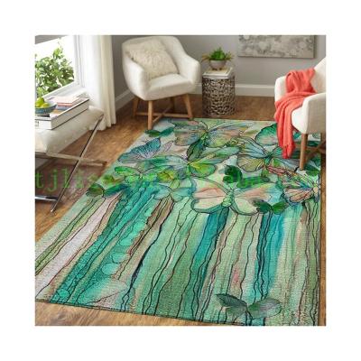 China Hot Selling Washable Carpet Low Price Attraction 3d Printed Washable Carpet For Living Room for sale