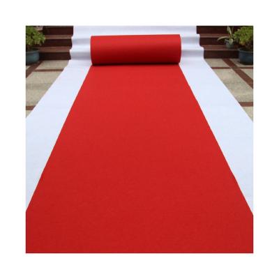 China Wholesale Show Washable Disposable Rug Wedding Red Carpet Travel Corridor Stair Carpet 1.0mm for sale