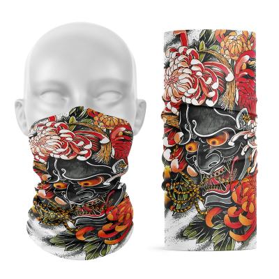 China Head Wrap Custom Multifunctional Elastic Tubular Polyester Fashion Designer Face Seamless Bandana To Increase Fishing Recycling Reusable Hot Sale for sale