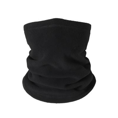 China Solid Color Custom Accepted Logo Fleece 1pcs Warmer Neck Hats Outdoor Sports Dustproof Windproof Tube Bandanas for sale