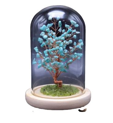 China China Sell Gem Crystals Healing Stones Wholesale Natural Hand Made Lucky Crystal Tree For Christmas Decoration for sale