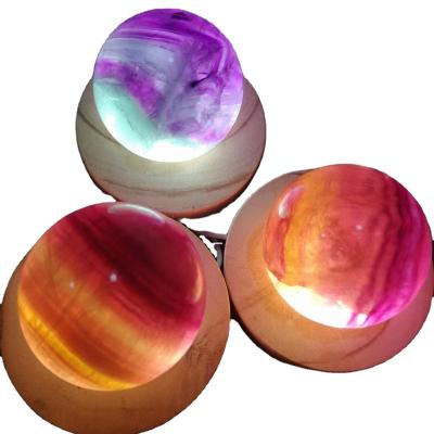 China High Quality Natural Sphere Crystal Ball Healing For Decoration Rainbow Fluorite From China for sale