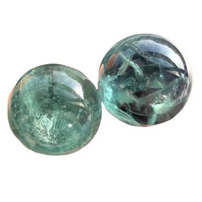 China Natural Clear Sphere Rainbow Green Fluorite Ball Energy Stone China Crystal Healing Stones Crystal Quartz for sale