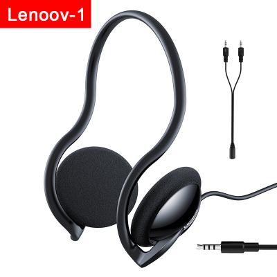 China Headphone Lenovo P510+ Head-mounted rear-mounted cable headset with general music mobile voice Wheat computer Tablet game working sports for sale