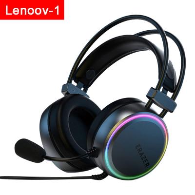 China Perfect Virtual 7.1 Sound Abilities Lenovo Headphones H3 Headphones Listening Sound Discrimination With Wheat Colorful LED for sale