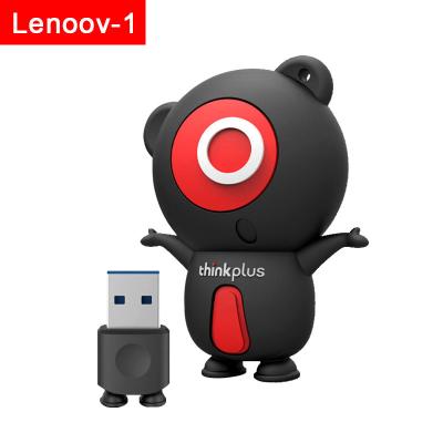 China Lenovo Thinkplus Cute Black Small U Disk USB3.2 Interface USB 32g64g128g Mobile Phone Laptop Ultra-fast Flash Drive for sale