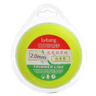 China Efficient Line 2-Stroke 2.0mm Nylon Medium-Small Twsit Blister Grass Trimmer for sale