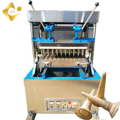 China Factory Electric Ice Cream Cone Maker Automatic Waffle Cup and Cone Filling Making Machine with CE Certification for sale