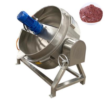 China Vegetable Processing Plant Stainless Steel Steamer Storing Double Lined Kettle Boiler Fruit Jam Cooking Food Making Mixer With Agitator for sale