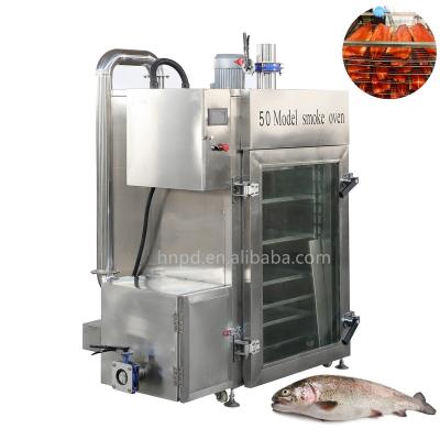 China Professional automatic production machine supplier meat smoker/electric smoker smoking machine/industrial fish for sale for sale