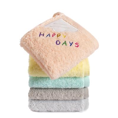 China Eco Friendly Cotton Sustainable Towel Embroidery Baby Soft Small Hand Towels For Kids for sale