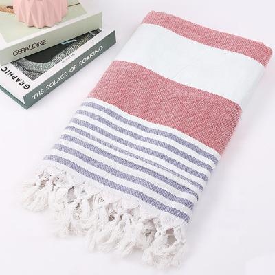 China Sustainable Cloth Towel Cotton Turkish Bath Turkish Beach Towel for sale