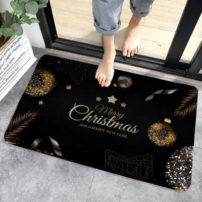 China Custom Home Absorbent White Printed Door Mat Non-slip Water Door Mat Sublimation Blank Printed Door Mat for sale