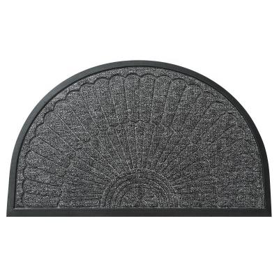 China Door Mat Half Moon Resistant Non-Slip Door Cover Entrance Welcome Door Mat for sale