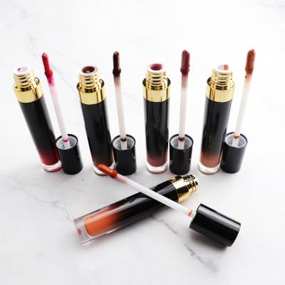 China Popular Wholesale Private Logo Lip Glaze Mate Long Lasting Lipsticks Waterproof Waterproof No Bulk Lip Glaze Logo for sale